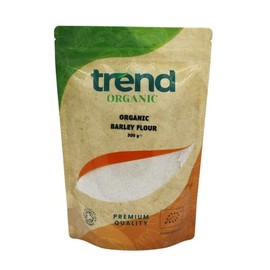 Trend Organic Barley Flour Packed with Essential Nutrients for Wholesome Cooking- Certified Organic, Vegan, Sustainably Sourced, Non-GMO, No Additives No Preservatives, Raw, 500g