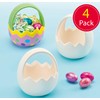 Baker Ross Easter Ceramic Egg Baskets (Pack of 4) For