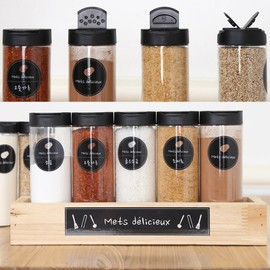 100SU Black Label Lettering Spice Container Set / 100SU 블랙라벨 레터링 양념통 세트