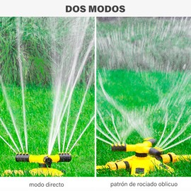 Aspersor de JardíN con RotacióN de 360°, Aspersor de CéSped, Sistema de Riego de Agua para CéSped, Cobertura de 78.5 Metros Cuadrados, Adecuado para JardíN, CéSped, Riego de Jardines.