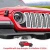 Front Grille Mesh Inserts with Camera Grill Decoration Exterior Accessories
