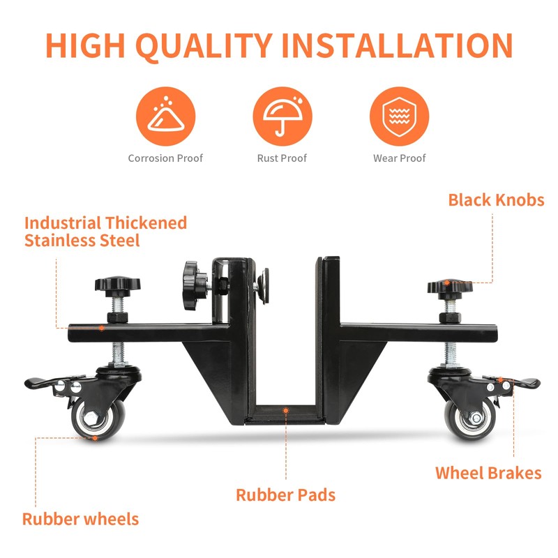 Upgraded Heavy-Duty Door Installation Kit, 2-Piece Door Dolly for 1-10/32"
