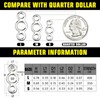 AMYSPORTS High Strength Solid Ring Fishing Stainless Steel Jigging Ring