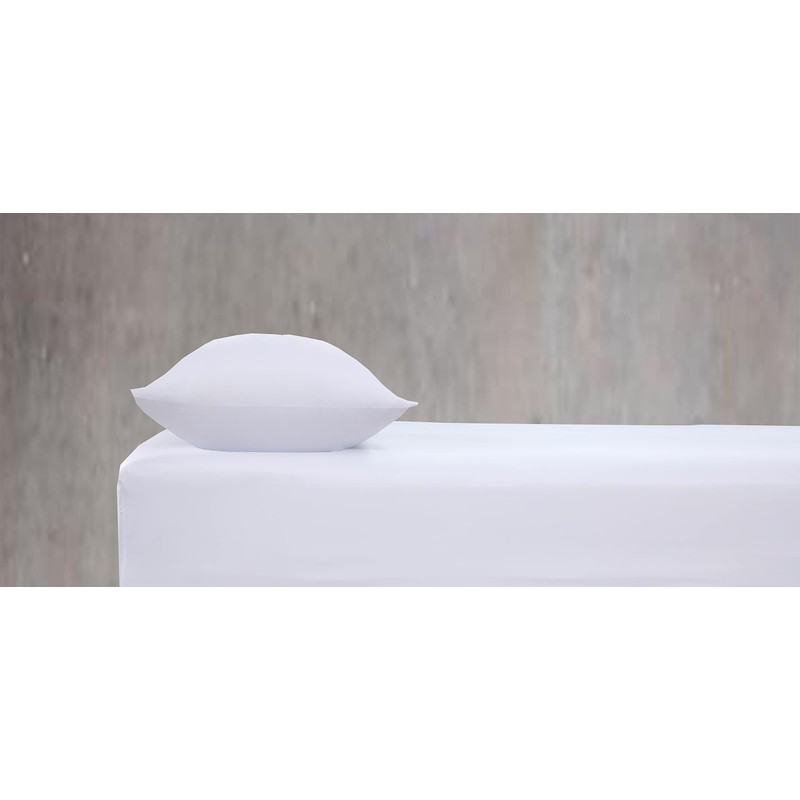 Linen Home White Pillowcases 2 Pack, Easy Care Soft Brushed