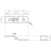 Reinforcing Metal Fittings, Black No.67, Obtuse Angle Z Shape, 2.4