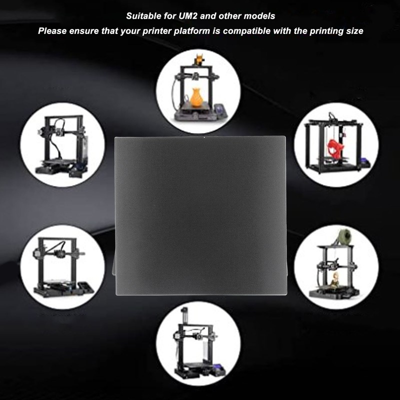 3D Printer Glass Platform 229x257x4mm Microporous Coating Tempered Glass Build