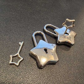 Star-Shaped Padlock Key Baek-kku 2ea
