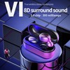 True Wireless Earphones Bluetooth 5.0 Headphones with Mic IPX5 Waterproof