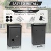 Wall Mount Key Drop Box, with Key Lock & Flip