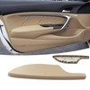 MUTUSAISI Front Left Beige Leather Door Panel Lid Armrest Fit
