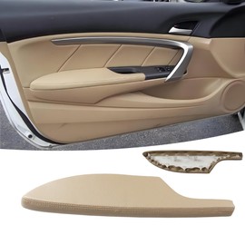MUTUSAISI Front Left Beige Leather Door Panel Lid Armrest Fit for Honda Accord 2-Door Coupe 2008-2012 Accessories 83571-TE0-A51ZA, Driver Side