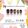 Extra Short Press on Nails Square MABKJLF Autumn Fake Nails
