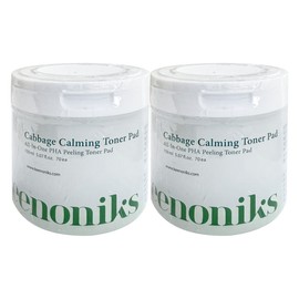 Kinonix Cabbage Calming Soothing Toner Pads 70 Sheets x 2 / Circle / 키노닉스 양배추 카밍 진정 토너 패드 70매 2개  써클