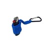 Paracord key chain lighter carabiner black and blue