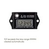 Jayron Digital Hour Meter Tachometer Gauge,Maintenance Reminder,Rsettable Job,Recall Max RPM,Waterproof