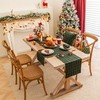 Green Yellow Plaid Christmas Table Runner, Winter Holiday Table Runners