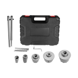Professional Concrete Hole Saw Kit, 3 Positioning Bits & SDS Plus/MAX Shafts, 5 Sizes 30-100mm Hole Cutter Set for Concrete Cement Brick Walls