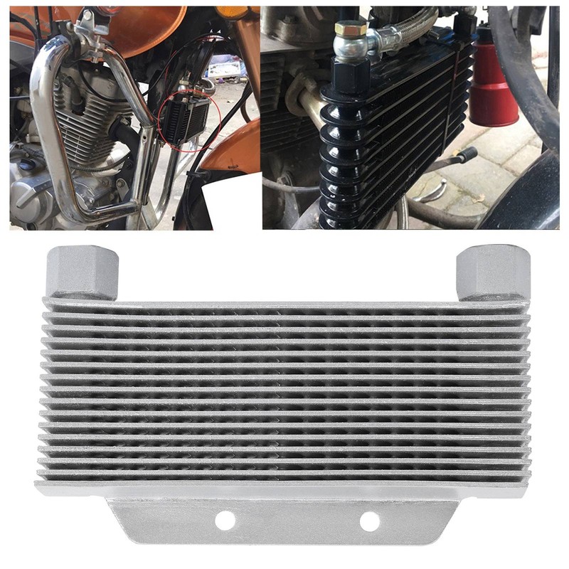 Universal Engine Oil Cooler Cooling Radiator Fit for 125CC‑250CC Motorcycles