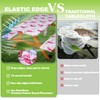 Picnic Table Cover with Bench Covers Vinyl Elastic Edges Fitted