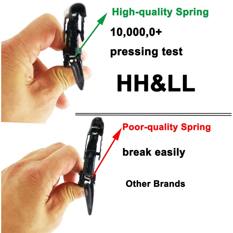 HH&LL 12pcs Hair clips for Styling – Wide Teeth &