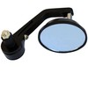 MotorToGo Black Reverse Retro Round Bar End View Mirrors Compatible