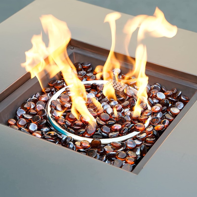 onlyfire 10 Pounds Fire Glass Beads for Propane Fire Pit