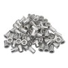 Pxyelec 100pcs M8 Flat Head Aluminium Rivet Nut Blind Insert