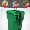 4 PCS Wheelie Trash Bin Can Lid Lock for Animals,