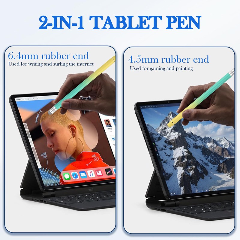 Touchscreen Pen, 2 in 1, Capacitive Stylus Touch Pen, High