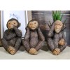 Wise Monkeys See Hear Speak No Evil Ape Collectible Figurine