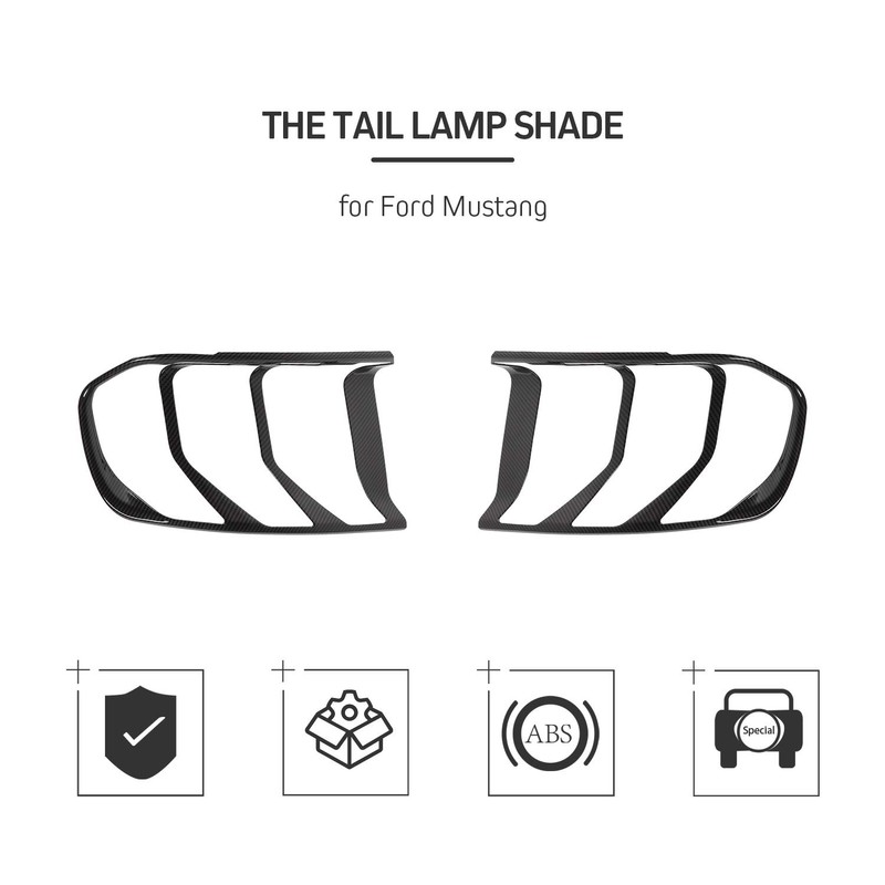 JeCar Carbon Fiber Tail Light Cover Bezel Trim Accessories for