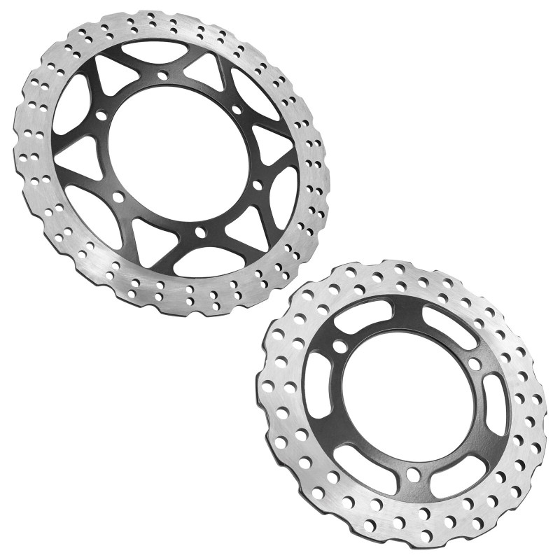 Caltric Front Rear Brake Disc Rotor for Kawasaki Ninja 250R