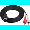 DIN 5 Pin to RCA Cable, tunghey 5-Pin Din Male