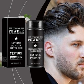 2 piezas Polvo para peinar el cabello para hombres, textura y volumen, control ligero, aspecto mate natural 14g