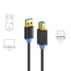 deleyCON 1m USB 3.0 Super Speed Kabel USB A-Stecker zu