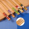 5 Pairs Bamboo Wooden Chopsticks Japanese Style Reusable Chopsticks Box