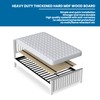 Foldable Box Spring,80"x 57",Mattress Support Wooden Bunkie Board, Double Deck
