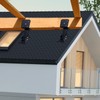 PUXILEM 4pcs Adjustable Angle Pergola Brackets Heavy Duty Roof Riser