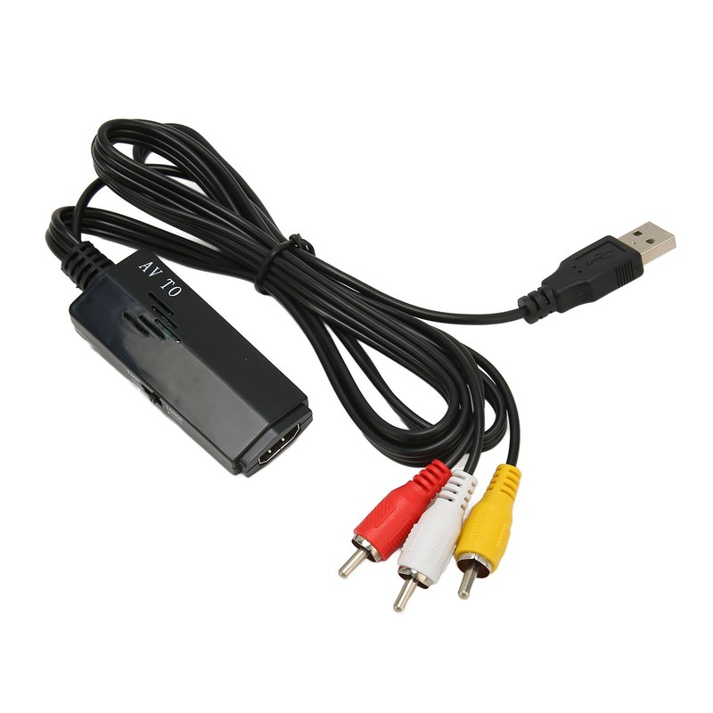 RCA to HD Multimedia Interface Converter Support 1080P USB Power