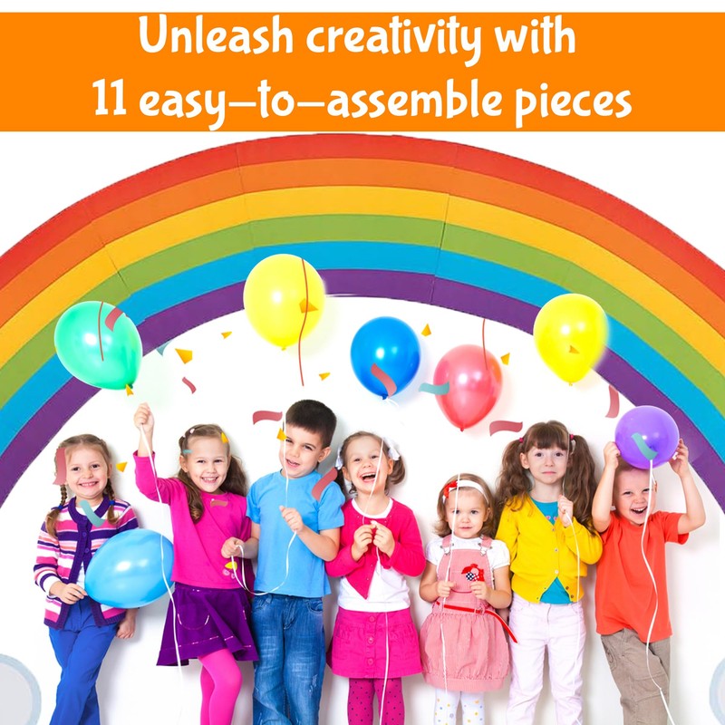 Fun Express Jumbo Rainbow Bulletin Board Decorations Set - 10