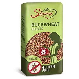 Skvira Buckwheat Groats Roasted Gluten Free GMO Free 800 gr / 28.22 Oz Grechka (3 Pack)