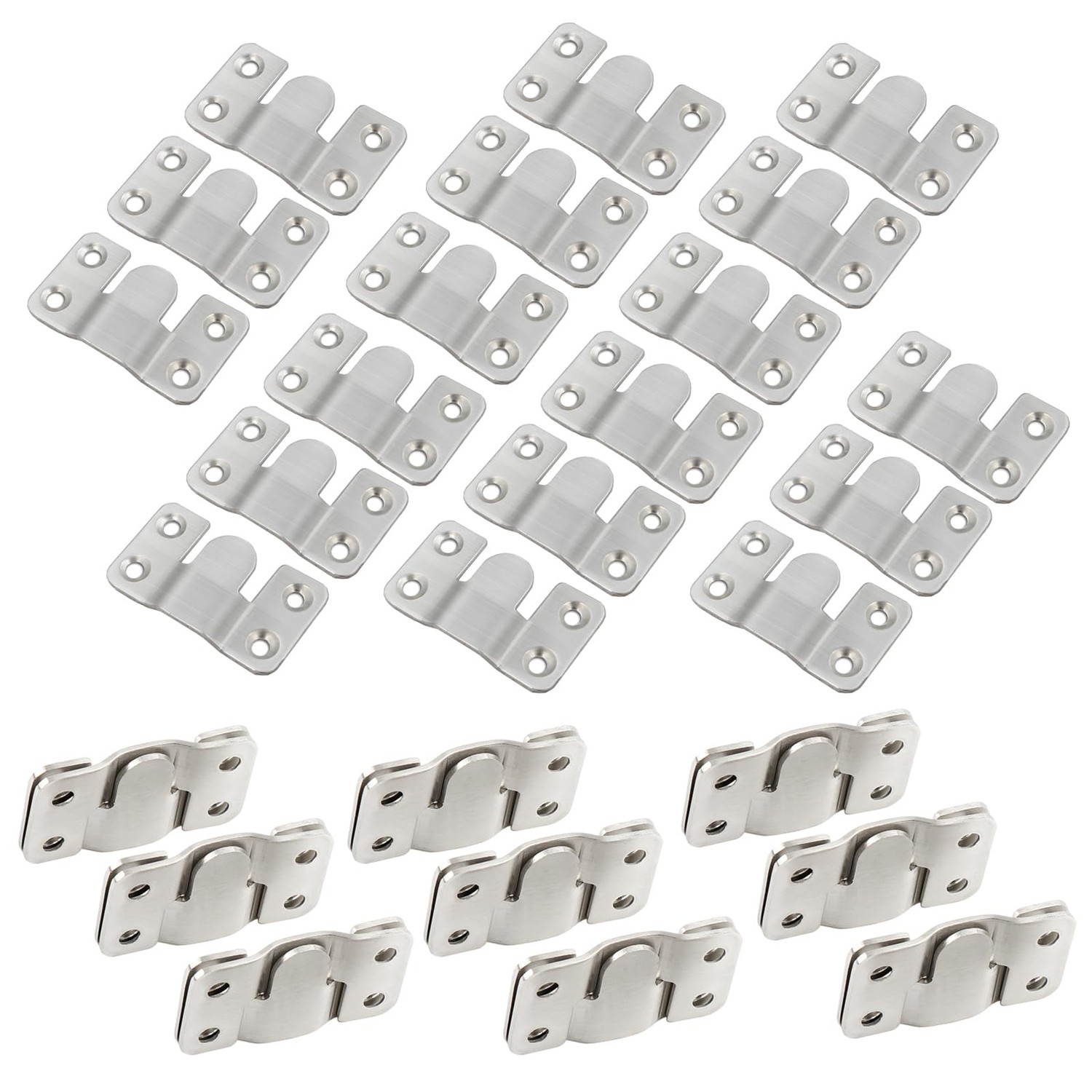 Ymaiss 36Packs Stainless Steel Flush Mount Bracket, Interlocking Photo ...