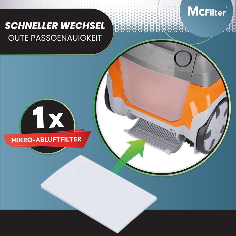 McFilter 5-piece filter set suitable for Thomas Aqua+ PET &