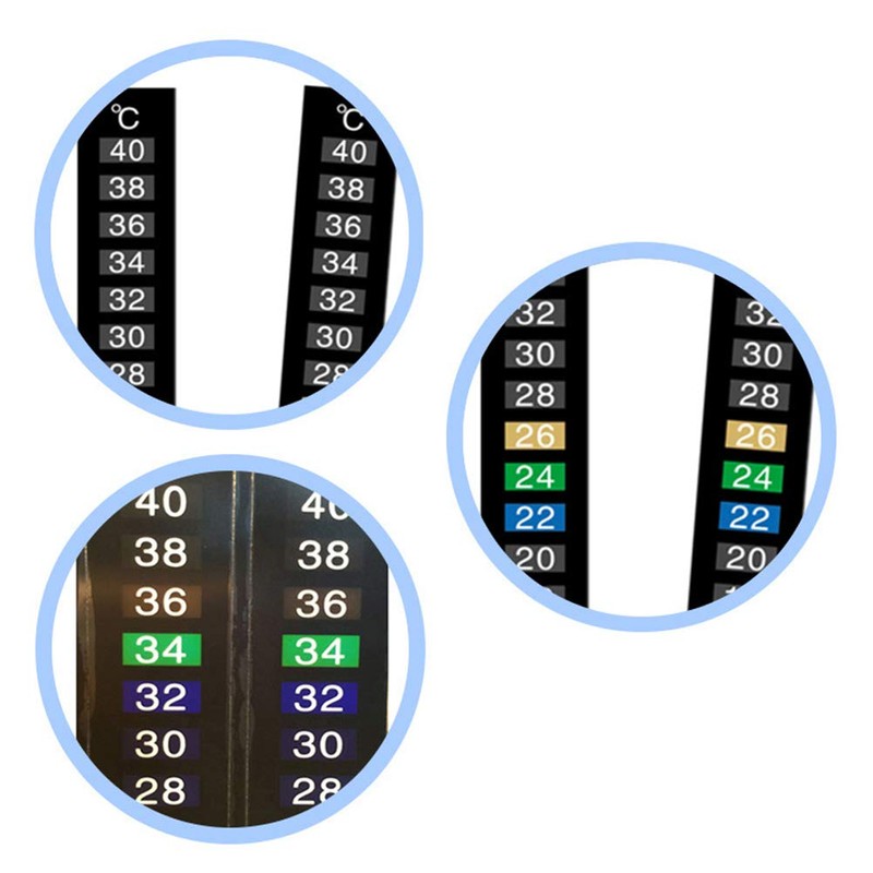 POPETPOP Traditional Stick on Digital Temperature Thermometer Strips Degrees Celsius