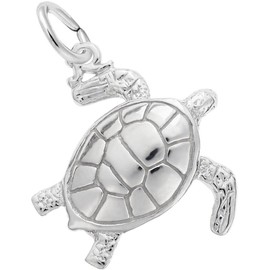 Rembrandt Sea Turtle Charm - Metal - Sterling Silver