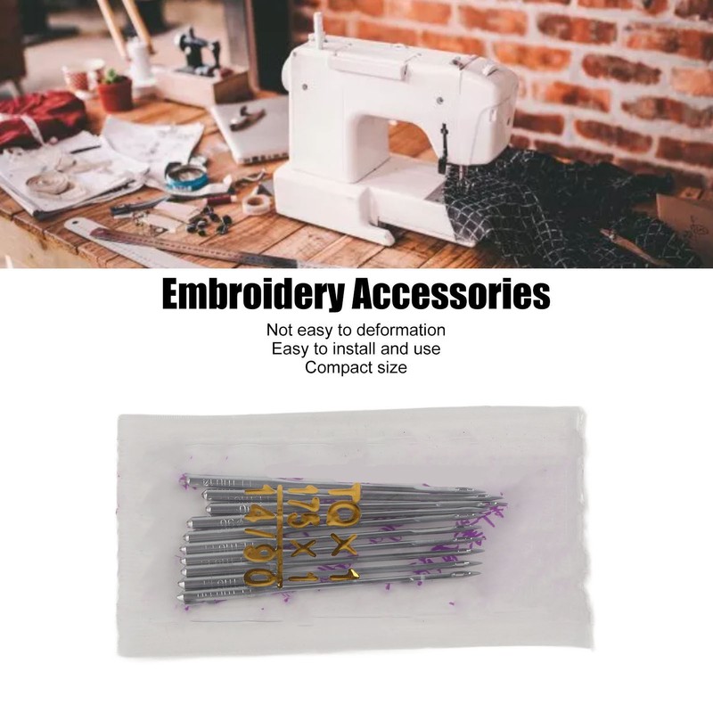 100pcs Embroidery Machine Needles Size 14 TQ 1 Steel Incisive