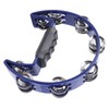 Musical Tambourine Plastic Stainless Steel Clear Crisp Sound Lightweight Percussion