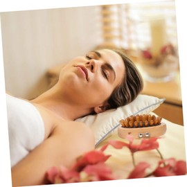 OHPHCALL Handheld Wooden Massager for Home Use Ergonomic Beech Design Durable and Comfortable Massage Tool for Relaxation and