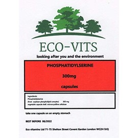 ECO-VITS PHOSPHATIDYLSERINE (300MG) 120 CAPS. Biodegradable Packaging. Sealed Pouch
