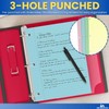 1InTheOffice 5.5 x 8.5 Paper, Pastel, College Ruled Mini Binder